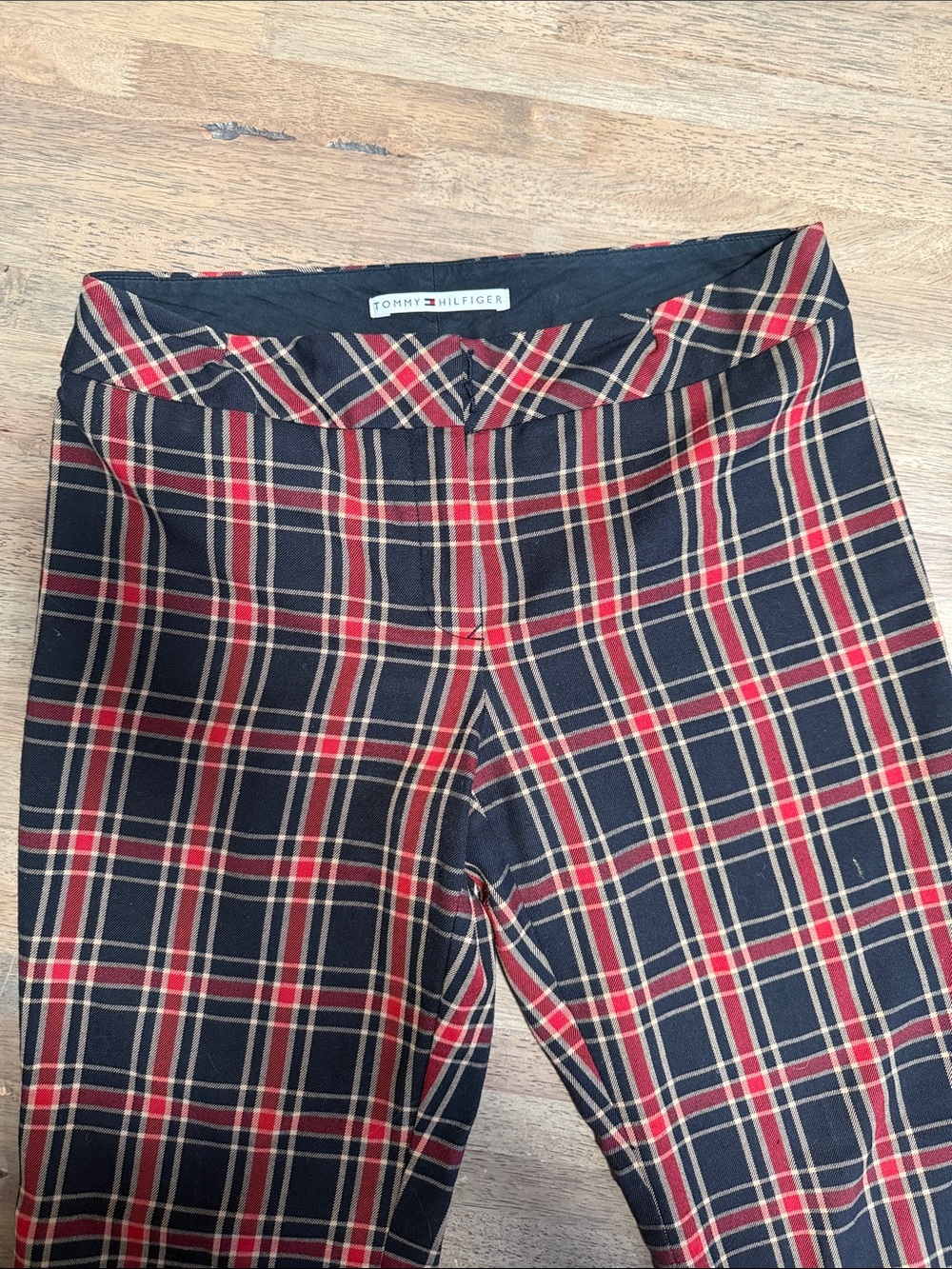 Tommy Hilfiger Navy, Red & Cream Plaid women’s pants